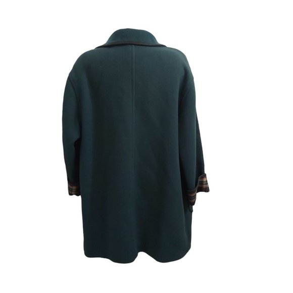 Loden Original Impragniert Merlet Seit 1927 Women Pure Wool Coat Green Italy XL - Picture 9 of 16